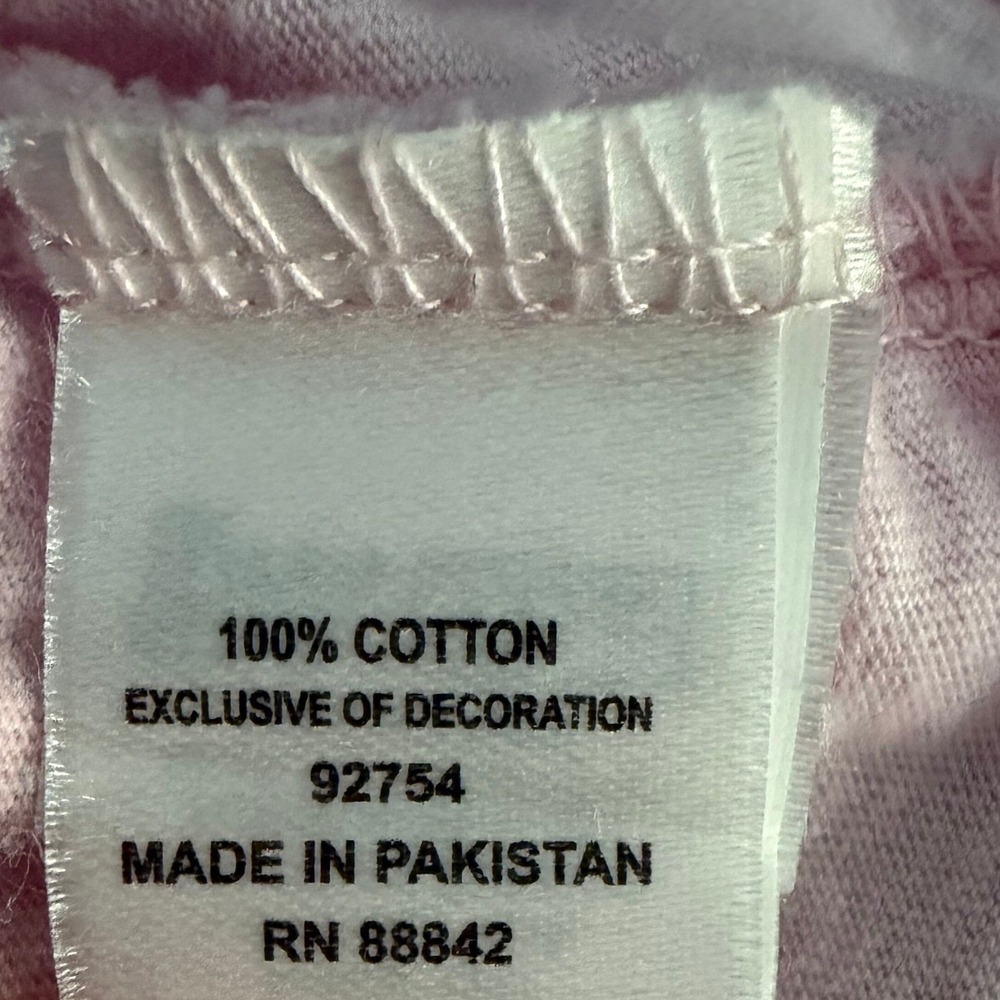 Dreams & Co 18/20 L Pink Cotton Sleep Shirt Short Sleeve Pajama Top 1439 - Picture 4 of 4